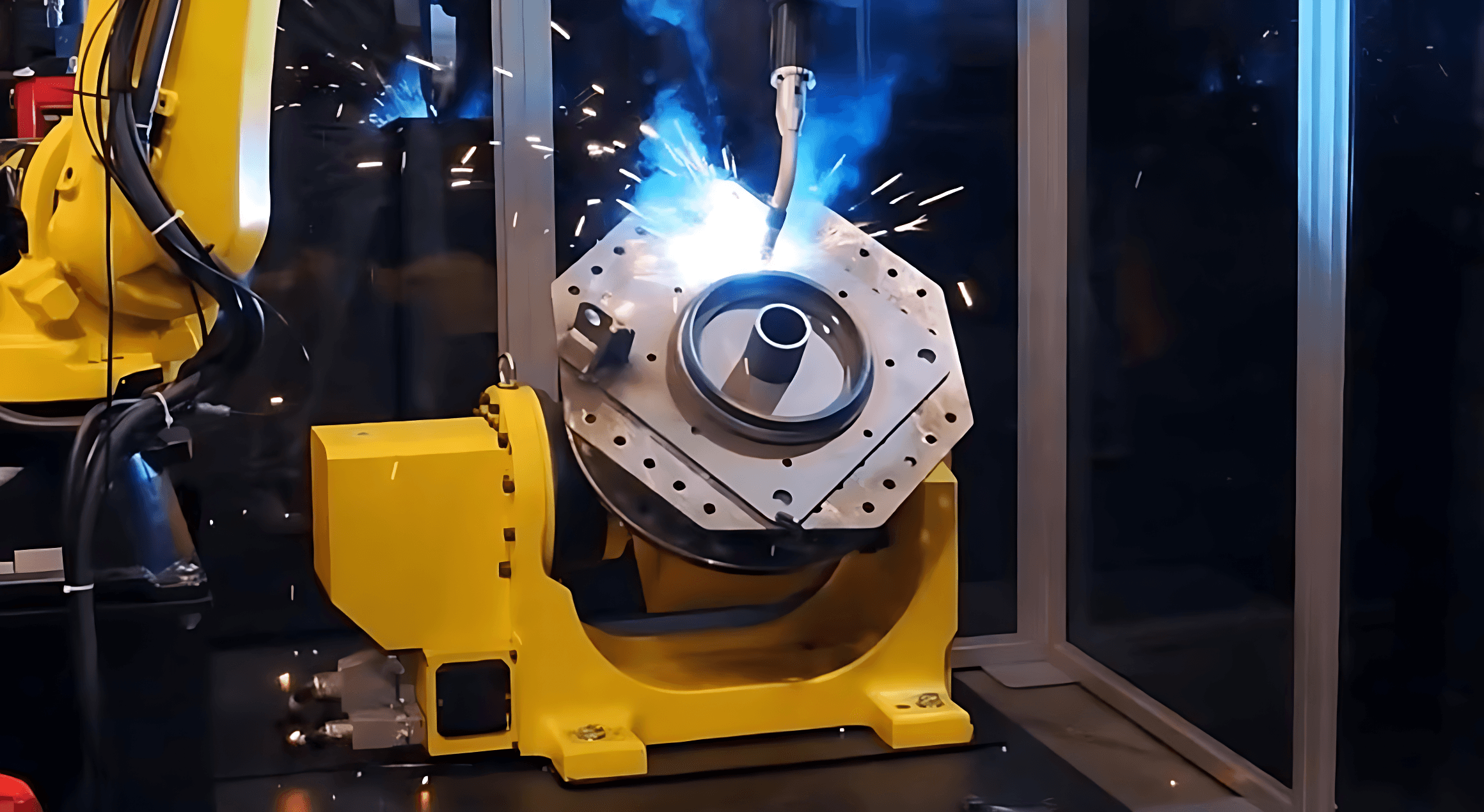 Robotické svařovací pracoviště